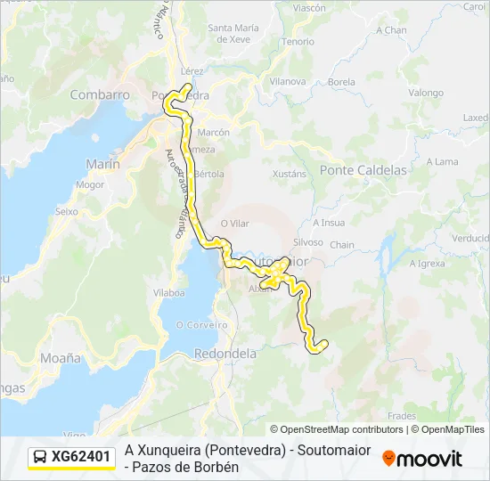 XG62401 Bus Line Map