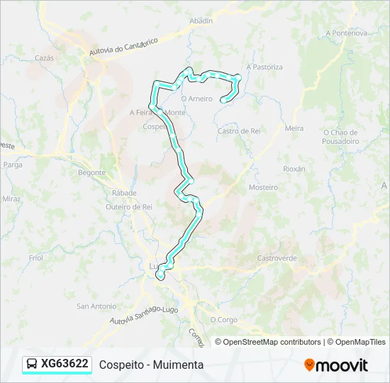 XG63622 Bus Line Map