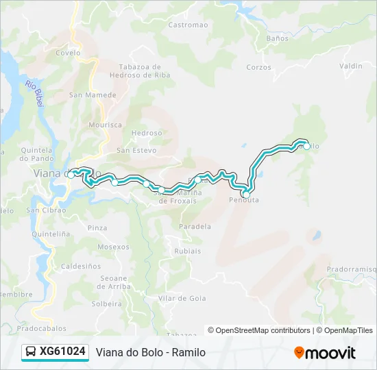 XG61024 Bus Line Map