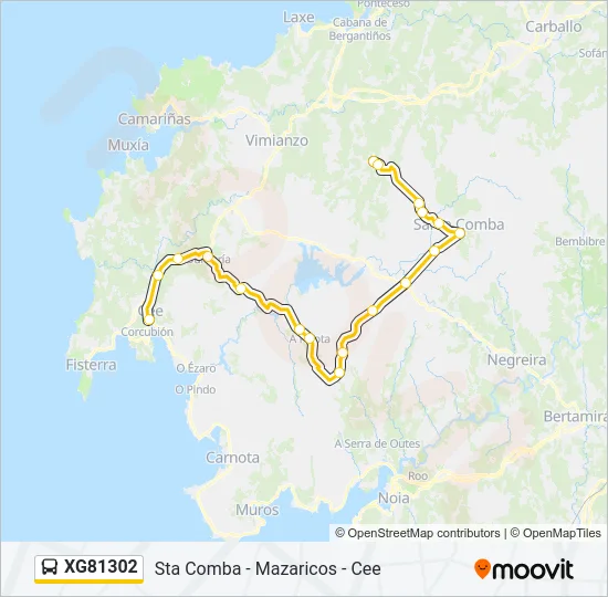 XG81302 Bus Line Map