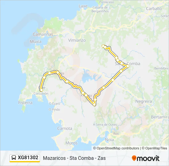 XG81302 Bus Line Map