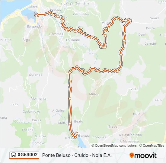 XG63002 Bus Line Map