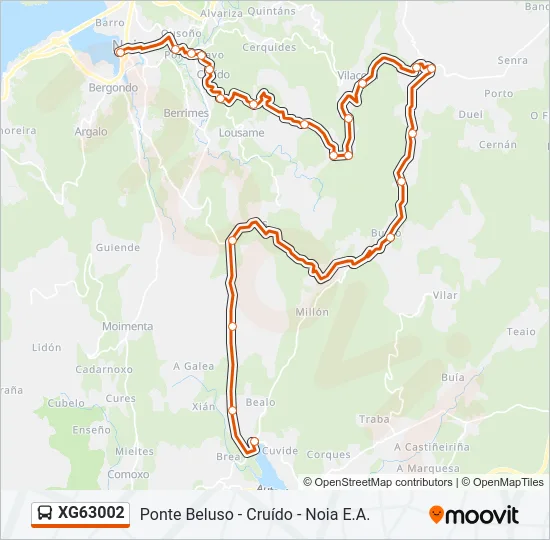 XG63002 Bus Line Map