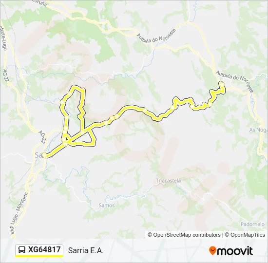 XG64817 Bus Line Map
