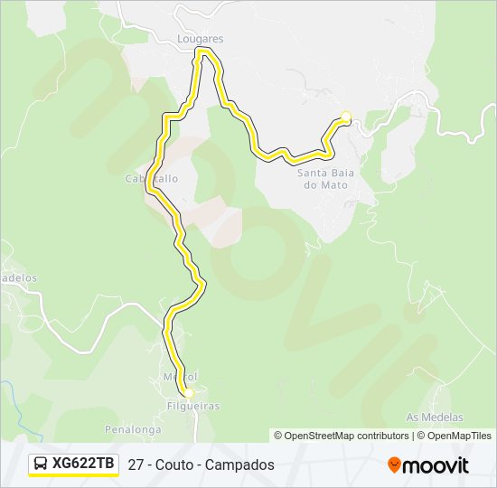 Mapa de XG622TB de autobús