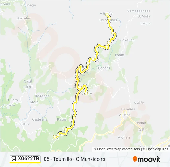 XG622TB Bus Line Map