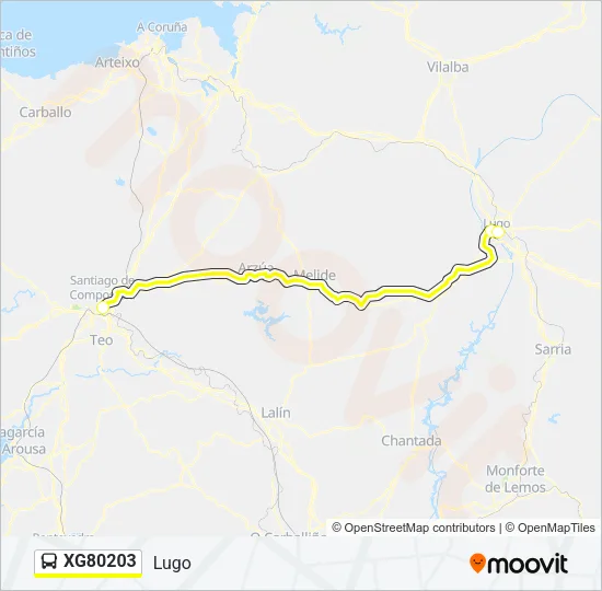 XG80203 Bus Line Map