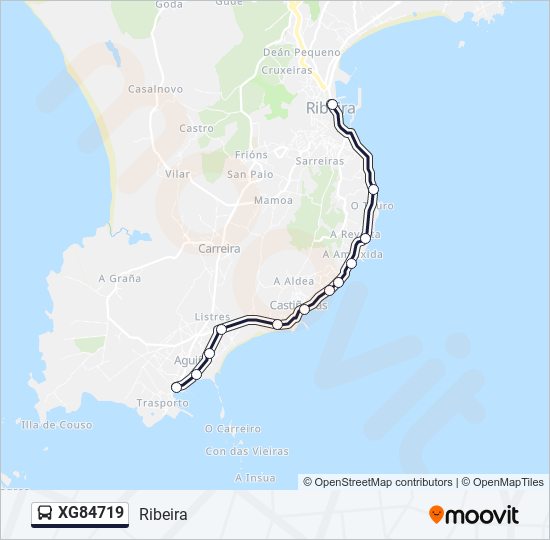 XG84719 bus Line Map