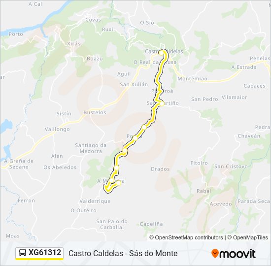 XG61312 bus Line Map