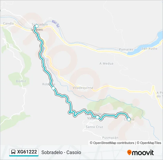 XG61222 Bus Line Map