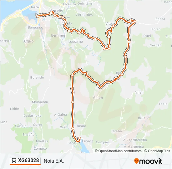 XG63028 Bus Line Map