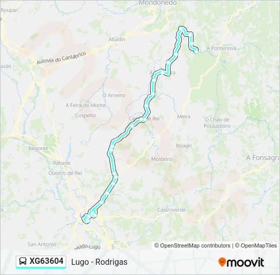 XG63604 Bus Line Map
