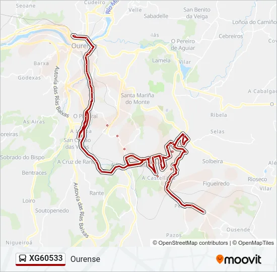 XG60533 Bus Line Map
