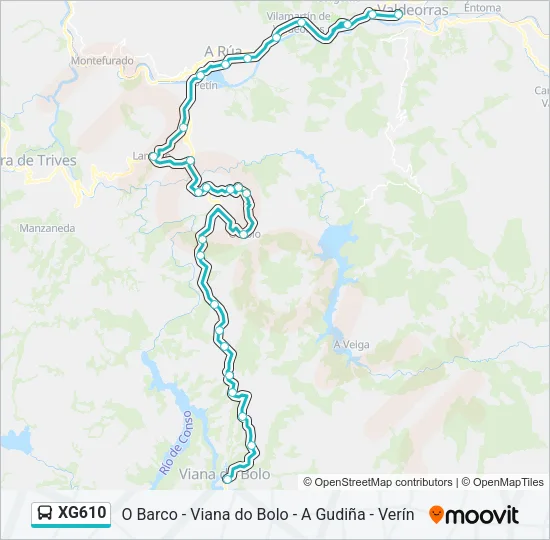 XG610 Bus Line Map