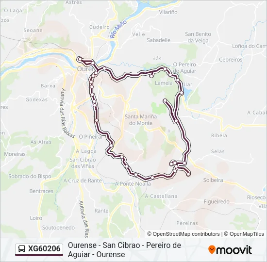 XG60206 Bus Line Map