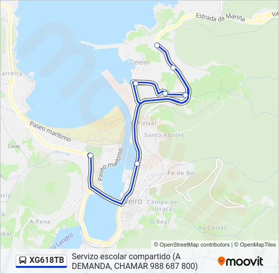 XG618TB Bus Line Map