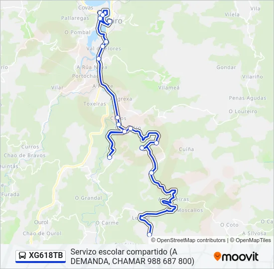 XG618TB Bus Line Map