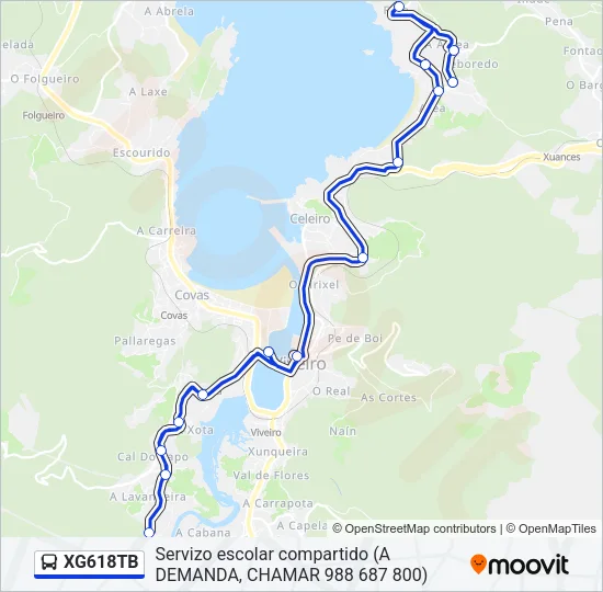 XG618TB Bus Line Map