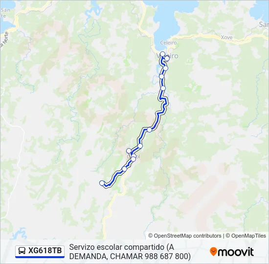 XG618TB Bus Line Map