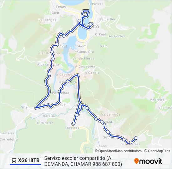 XG618TB Bus Line Map