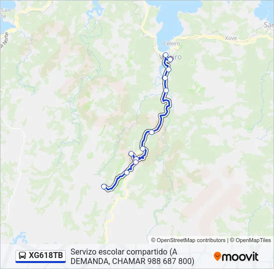 XG618TB Bus Line Map
