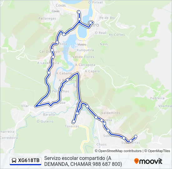 XG618TB Bus Line Map