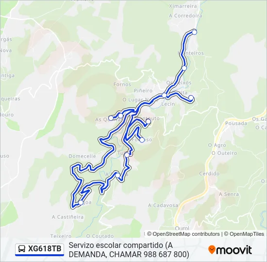 XG618TB Bus Line Map
