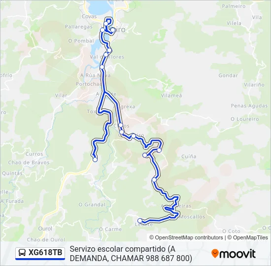 XG618TB Bus Line Map