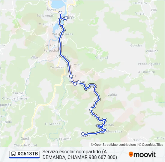 XG618TB Bus Line Map