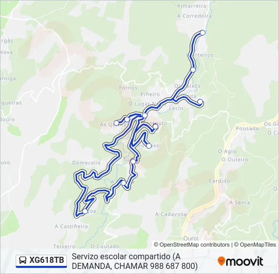 XG618TB Bus Line Map
