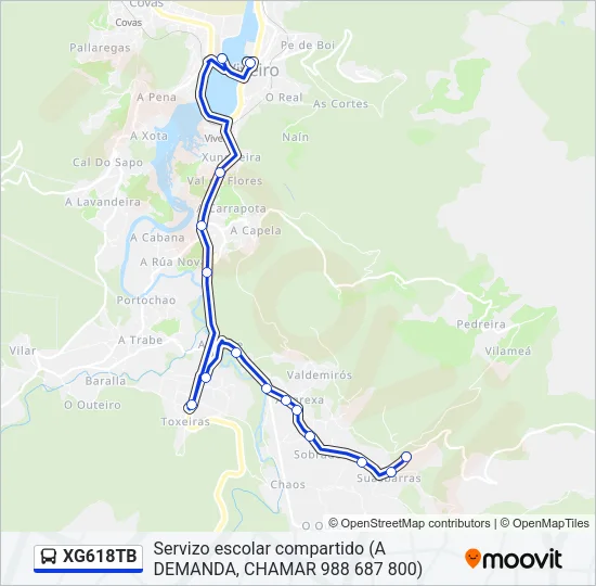XG618TB Bus Line Map