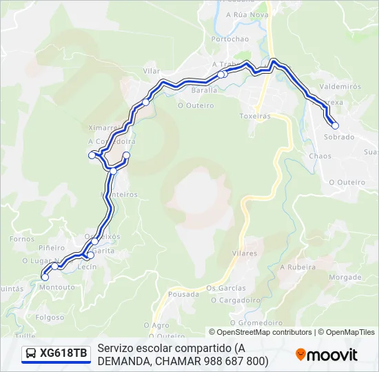 XG618TB Bus Line Map