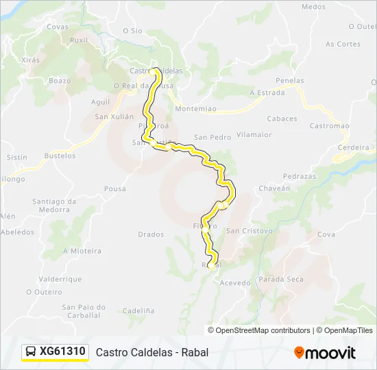 XG61310 Bus Line Map