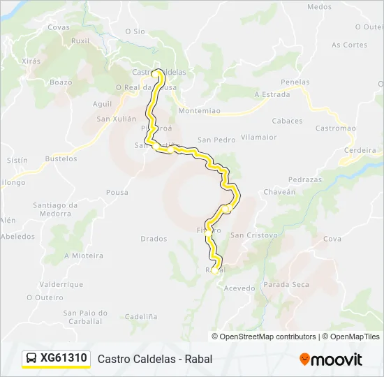 XG61310 Bus Line Map