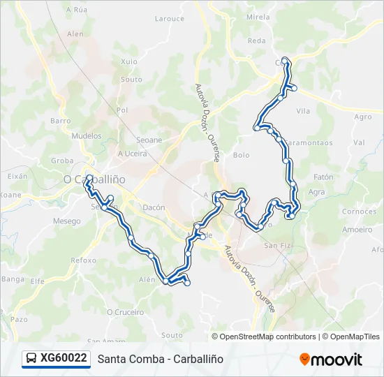 XG60022 Bus Line Map