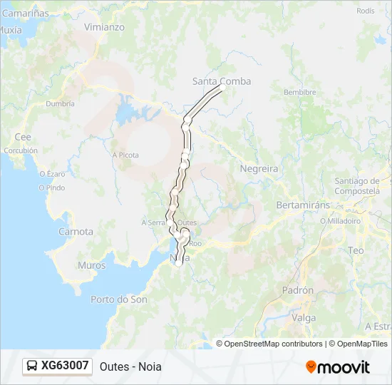 XG63007 Bus Line Map
