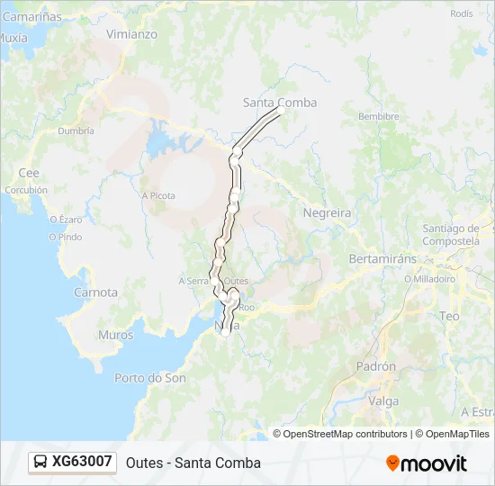 XG63007 Bus Line Map