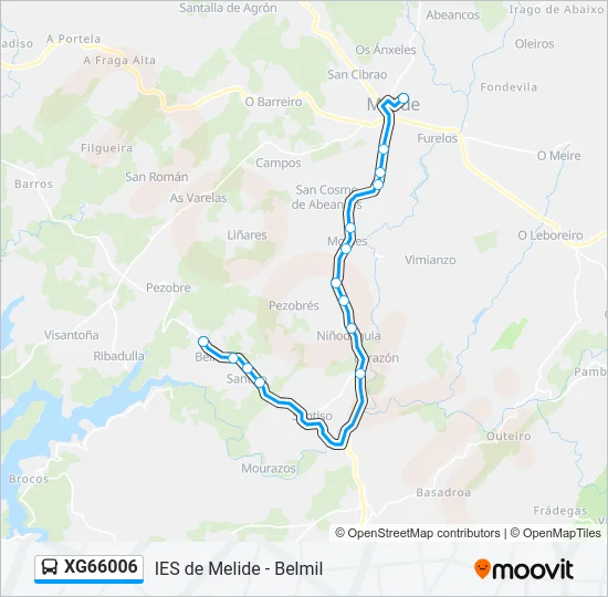 XG66006 Bus Line Map