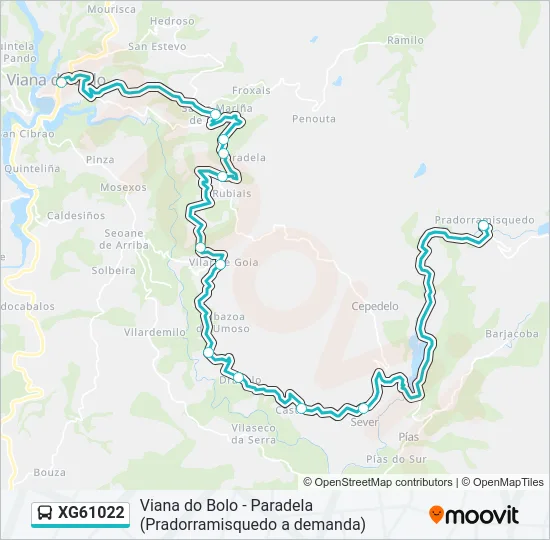 XG61022 Bus Line Map