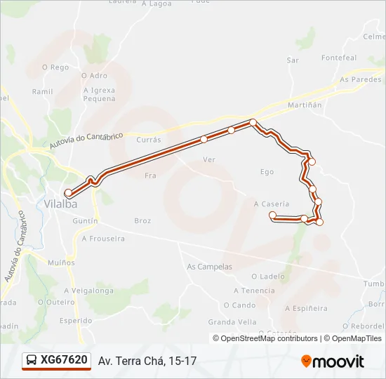 XG67620 Bus Line Map
