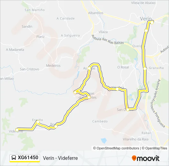 XG61450 Bus Line Map