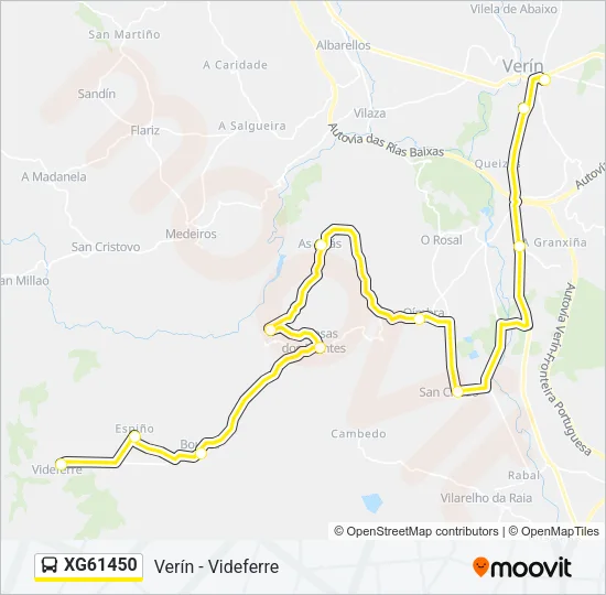XG61450 Bus Line Map