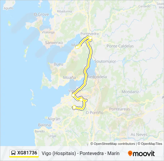 XG81736 Bus Line Map