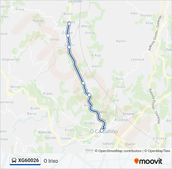 XG60026 Bus Line Map