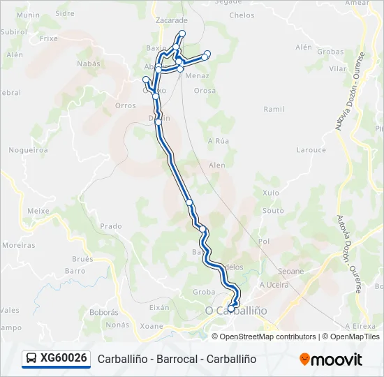 XG60026 Bus Line Map