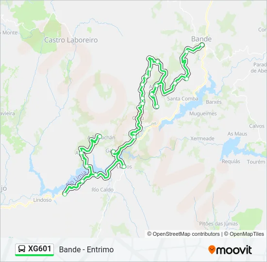 XG601  Line Map