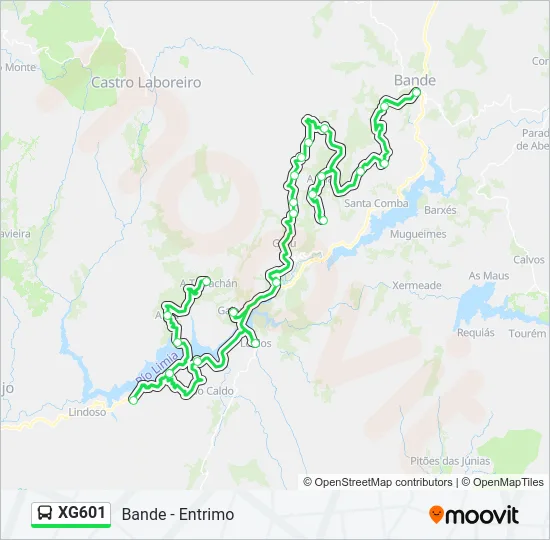 XG601  Line Map