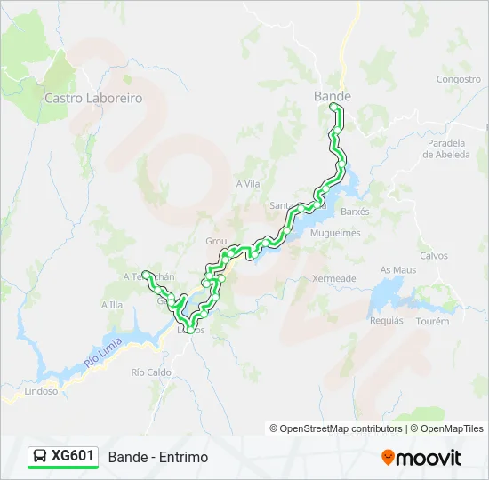 XG601  Line Map