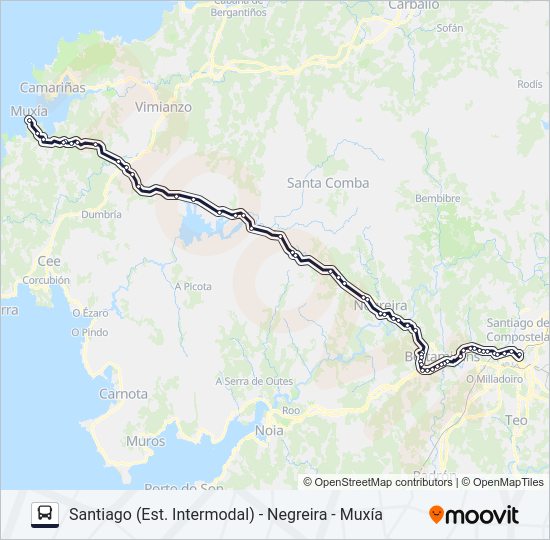 XG804-10/23/60 bus Mapa de línia