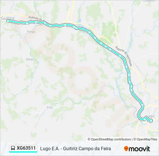 XG63511 Bus Line Map